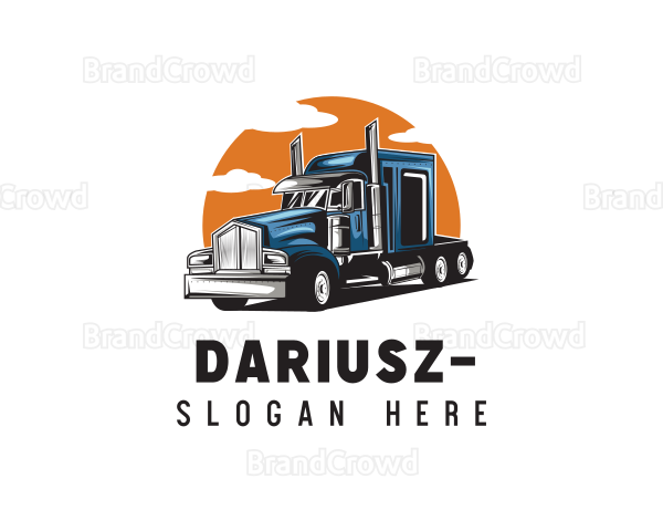 Trucking Haulage Vehicle Logo