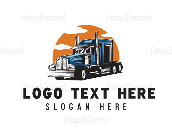 Trucking Haulage Vehicle Logo