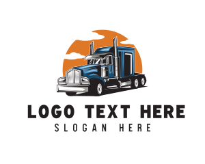 Moving Company - Trucking Haulage Vehicle logo design