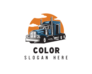 Trucking Haulage Vehicle Logo