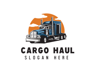 Trucking Haulage Vehicle logo design