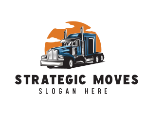 Trucking Haulage Vehicle logo design