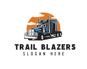 Trucking Haulage Vehicle logo design