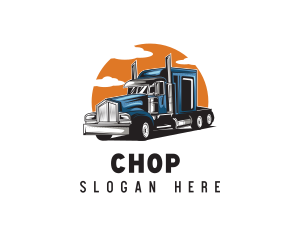 Trailer - Trucking Haulage Vehicle logo design