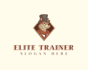 Debonair Puppy Portrait logo design