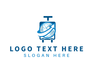Destination - Travel Baggage Tour logo design