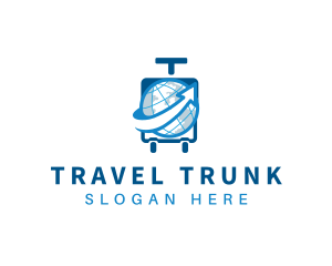 Suitcase - Travel Baggage Tour logo design