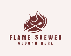 Flame Fork Spatula Restaurant logo design