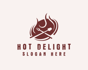 Flame Fork Spatula Restaurant logo design