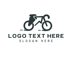 Cyclist - Delivery Bike Arrow logo design