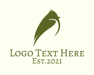 Wild Animal - Green Tit Bird logo design