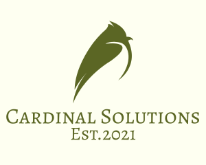 Cardinal - Green Tit Bird logo design