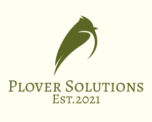 Plover - Green Tit Bird logo design