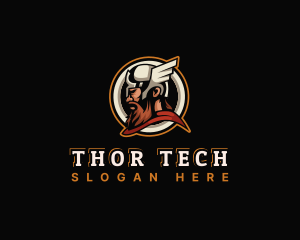 Thor - Thor Thunder Warrior logo design