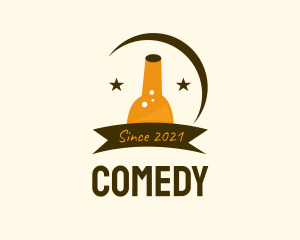 Beer Company - Beer Bottle Banner logo design