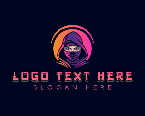 Stealth - Assassin Ninja Warrior logo design