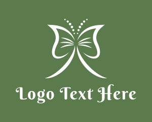 Pattern - Classy Ribbon Butterfly logo design