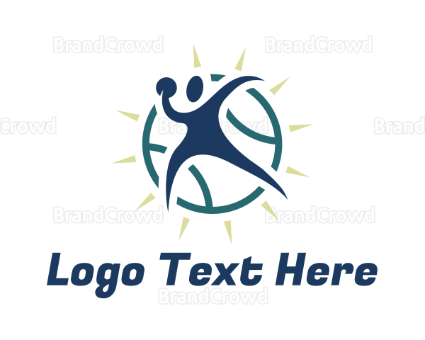Abstract Sport Player Logo
