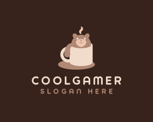 Espresso - Cute Coffee Mug Bear logo design