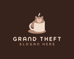 Bear - Cute Coffee Mug Bear logo design