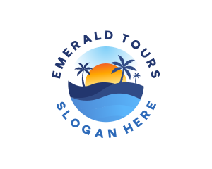 Coastal Beach Resort logo design