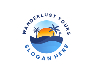 Coastal Beach Resort logo design