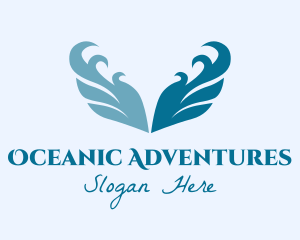 Ocean Wave Wings logo design