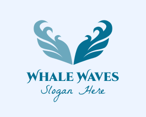 Ocean Wave Wings logo design