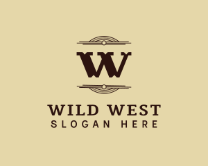 Western Art Deco Business logo design