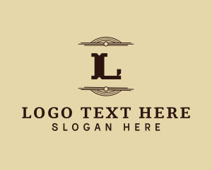 West - Western Art Deco Business logo design