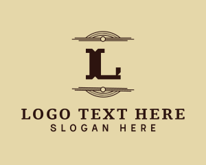 Western - Vintage Western Letter logo design