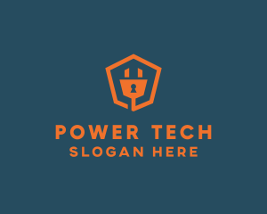 Electrical - Electrical Plug Keyhole logo design