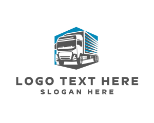 Truck-driver - Cargo Truck Delivery logo design