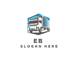 Cargo Truck Delivery Logo