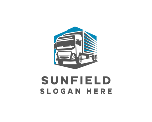 Cargo Truck Delivery Logo