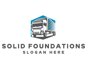 Cargo Truck Delivery Logo