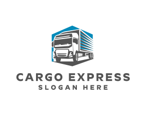 Cargo Truck Delivery logo design