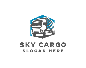 Cargo Truck Delivery logo design