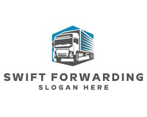 Cargo Truck Delivery logo design