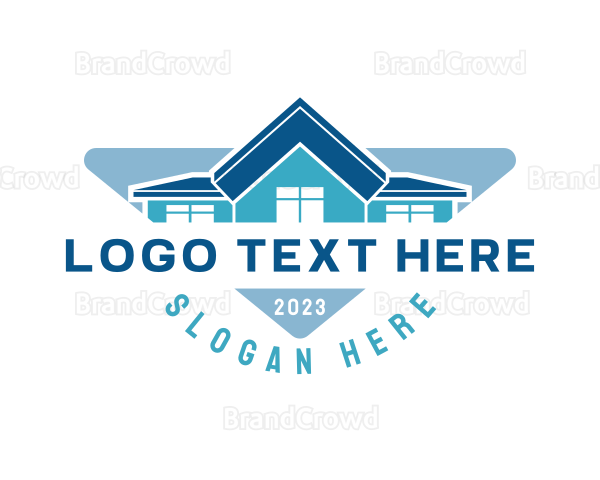 House Roofing Contractor Logo