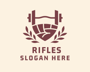 Strong Barbell Hand  Logo