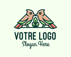 Botanical - Bird Botanical Plant logo design