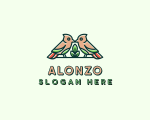 Bird Botanical Plant logo design