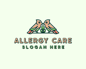 Bird Botanical Plant logo design