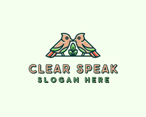 Bird Botanical Plant logo design