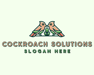 Bird Botanical Plant logo design