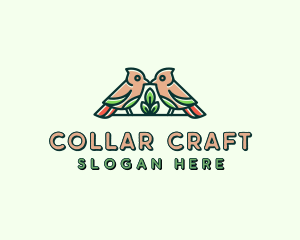 Bird Botanical Plant logo design