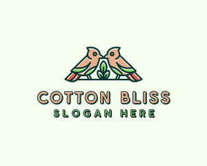 Bird Botanical Plant logo design