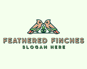 Bird Botanical Plant logo design