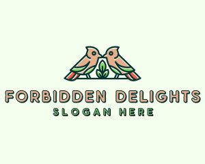 Bird Botanical Plant logo design